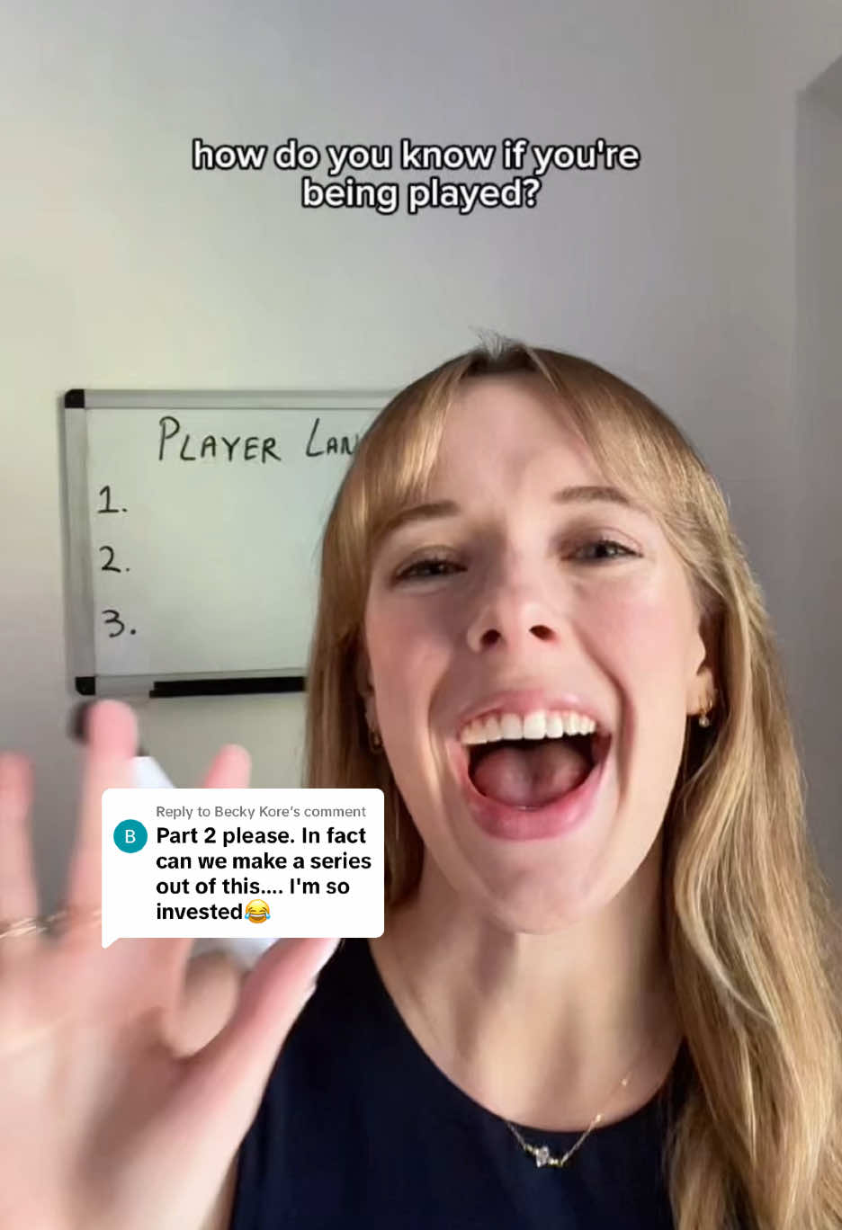 Replying to @Becky Kore today’s language lesson will be on PLAYER #datingadvice #players