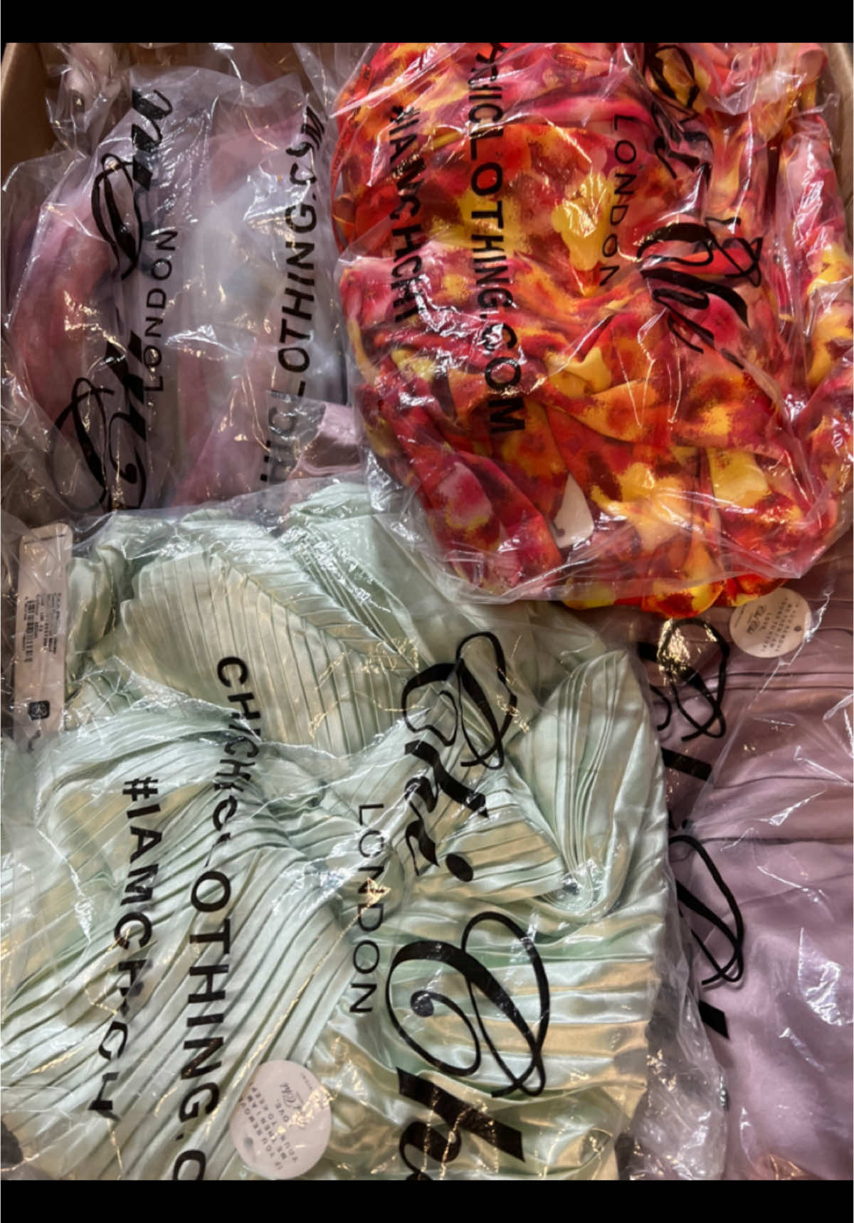 The second half of a beautiful consignment of our luxe and occasion wears with garments from #chichilondon #clublondon #ohpolly #plt #boohoo and more.  We have new stock landing next week, with exclusive lines you won’t find anywhere else!! Get your orders in before Christmas. #LuxeFashion4Less #fyp #fashion #retail #foryoupage #wholesale #SmallBusiness #womensfashion #internationalwholesalesupplier #tiktoklive #huddersfield #clothingwholesale 