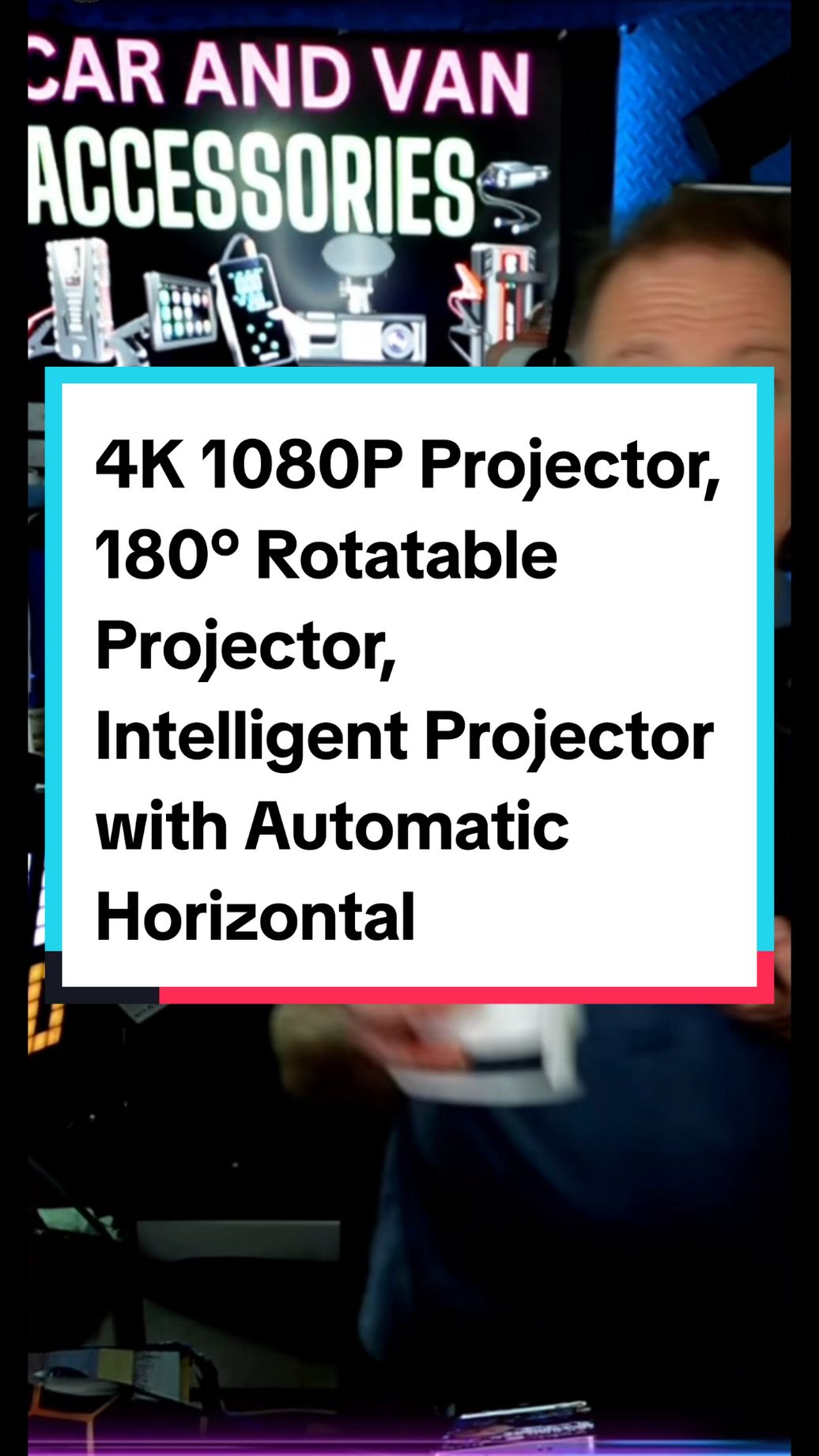 4K 1080P Projector, 180° Rotatable Projector, Intelligent Projector with Automatic Horizontal Correction, Outdoor Portable Movie Projector with Remote Control for Mobile phones #projector #rotatable #intelligent #automatic #horizontal #correction #Outdoors #portable #movie #remote #control #mobile #phone #tiktokshop #tiktokmademebuyit 