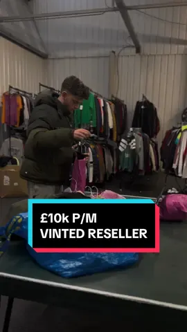 What it looks like to be a full time vinted reseller #vinted #fashiontiktok 