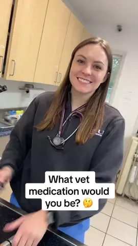 We ask our staff….what vet medication would you be and why? 💊 #teambluegrass #vetmed #veterinarymedicine #vettech #dvm #fyp #questionoftheday 