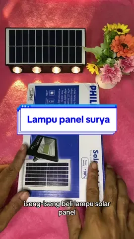Lampu panel surya #lampuled #lampu #panelsolar #lamputenagasurya 