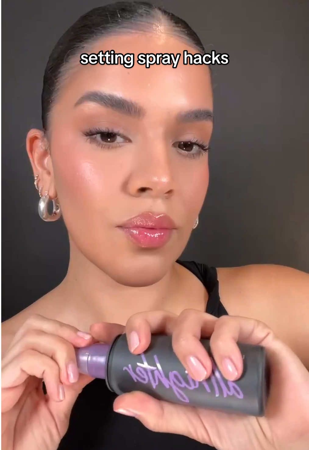 Three ways to lock in your look with @catherine using All Nighter Setting Spray for all-day 💜 #settingspray #makeuphacks #MakeupRoutine 