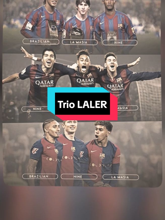 Barcelona tidak pernah gagal menciptakan trio terbaik dan untuk saat ini Trio LALER adalah trio terbaik di dunia. #fyp #fypシ゚viral #barcelona #barca #lewandowski #raphinha #lamineyamal 