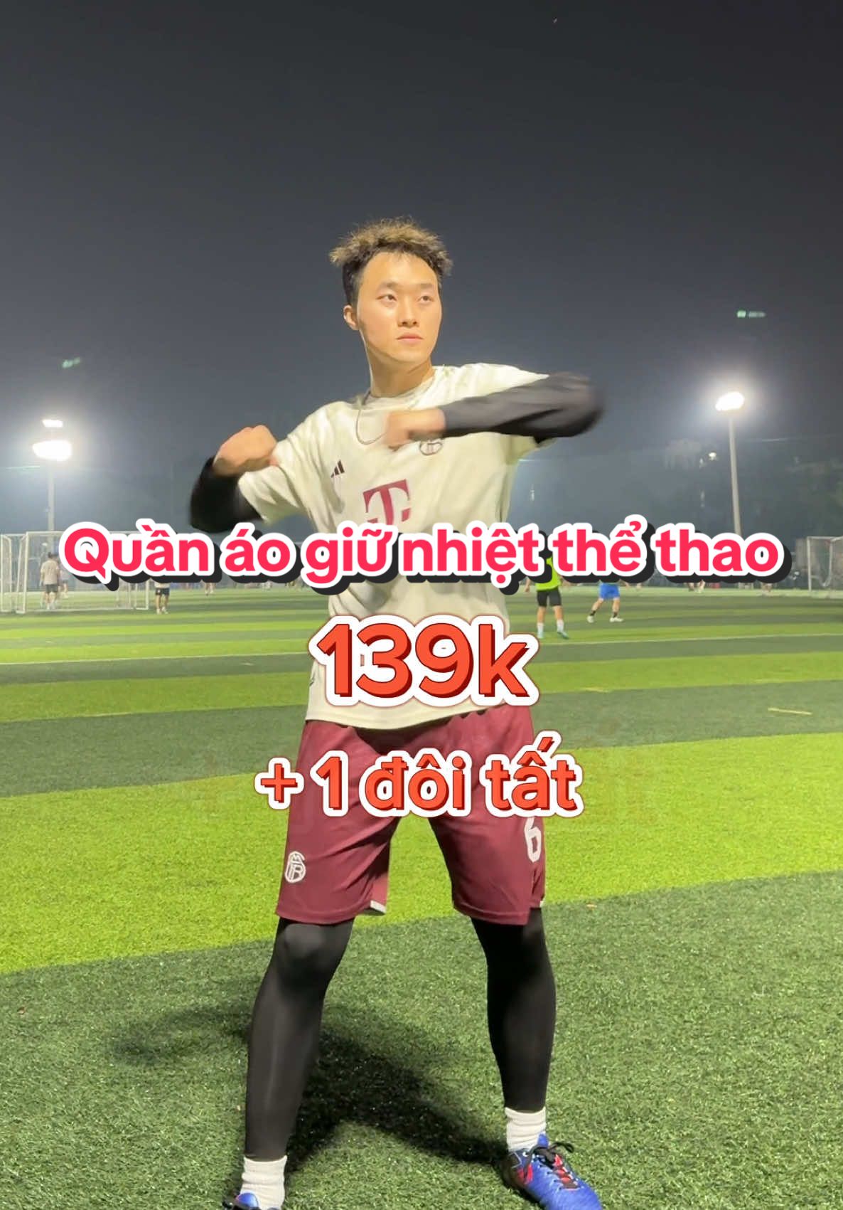 Quần áo giữ nhiệt phục vụ cho cả nhà thể dục thể thao vào mùa đông lạnh đâyy 🥰 #quangiunhiet #aogiunhiet #bongda #thethaomoingay 
