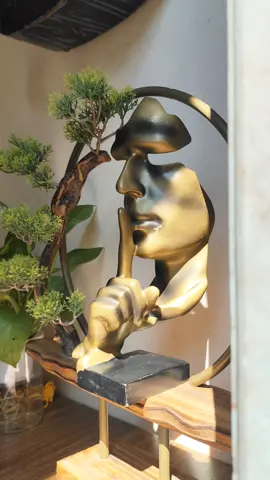 tượng im lặng #xuhuong #decor #trangtrinhacuadep #trangtrinhacua #trangtriphongkhach #trangtrinhadep 