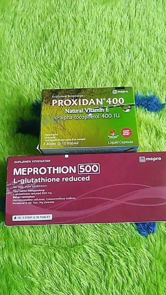 (BEST SELLER) Paket Bundling Meprothion 500 1 Box & Proxidan 400 1 Box, Dewasa hanya Rp359.999! #proxidan #meprothion #vitaminkulit 
