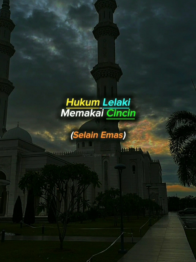 boleh tengok vtt UAI .. hukum lelaki memakai cincin .. ada jari yang makruh and ada jari yang sunnah .. nabi sendiri pernah memakainya ✨💯🤍 . #islamicreminder #fypdakwah #foryou #dakwahjj #ryxzz_hijrah #xyzbca 