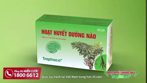 Hoạt huyết dưỡng não Traphaco #bonao #hoathuyetduongnao #daudau #chongmat #matngu