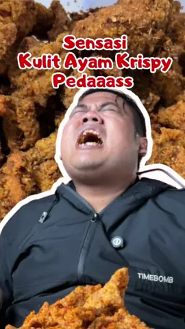 Cuma 1 piring aja guyss kulit ayam krispynya #kulitayamcrispy #kulitayam #kriuk #pedas #piring 