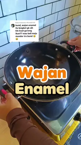 Membalas @liliana82323 wajan enamel yang sudah setahun msih tetap awet, anti lengket juga loh bund #wajanenamel  #enamel  #wajan 