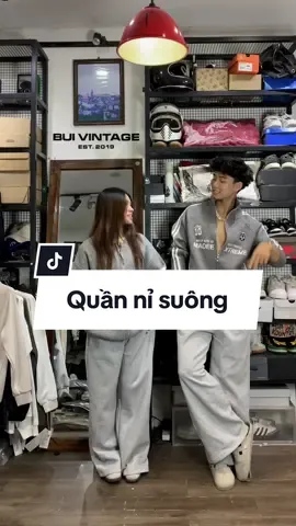 Rủ ngiu làm một đôi ik ✨ @Phạm Trí Tùng @BUIVINTAGE #foryou #xuhuong #muataitiktok #phoido #outfit #reviewlamdep #phoidoxinh #quanongsuong #quannisuong #sweatpants #quanongsuongnu 
