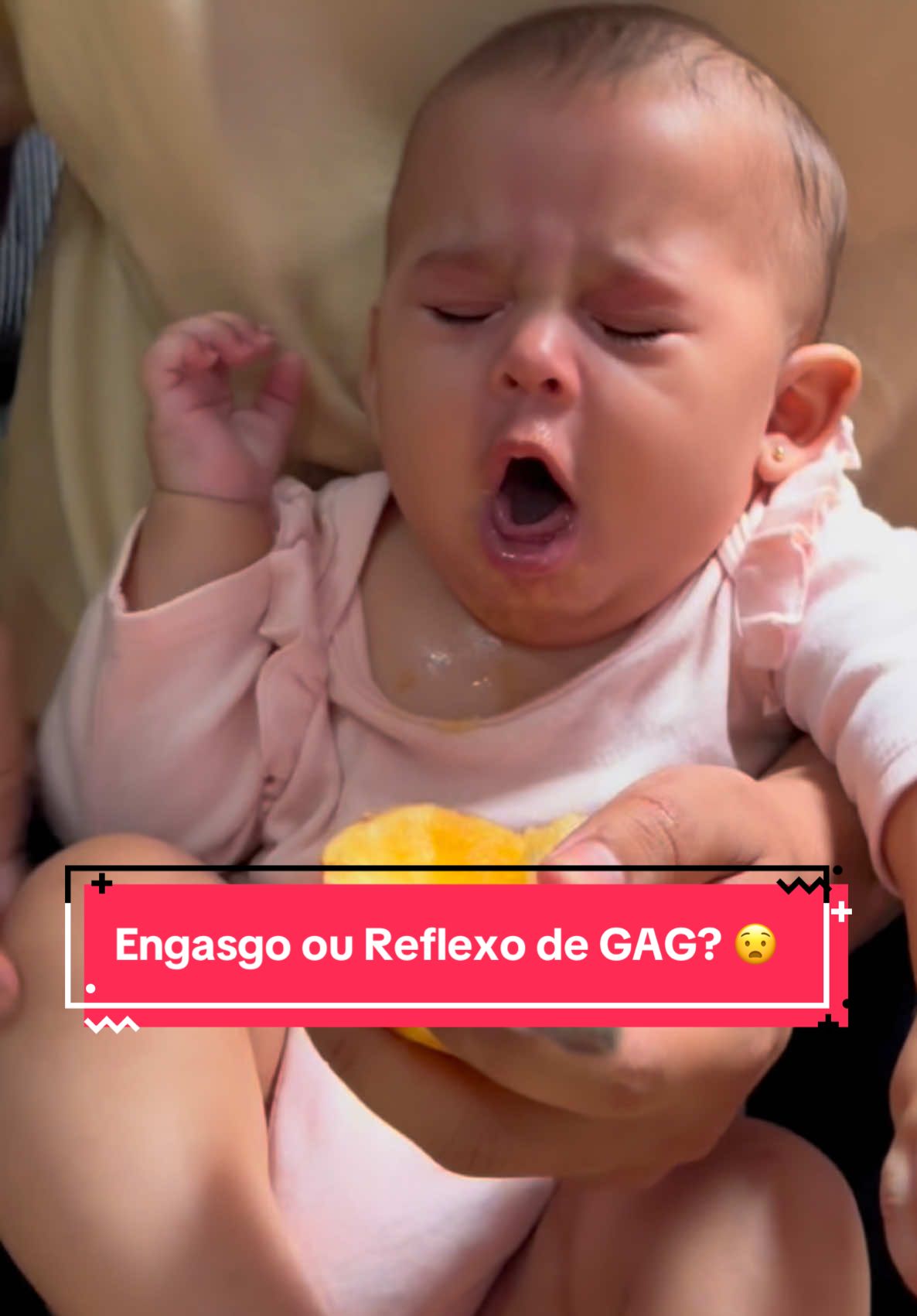 Engasgo ou Reflexo de GAG? 😧 #reflexodegag #inteoducaoalimentar #maternidade  #bebe 