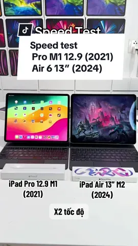 Speed test Tốc độ load app giữa Pro M1 12.9 (2021) và Air 6 13” (2024) #ipadpro #pencilpro #ipadpro2020 #magickeyboard #ipadprom4 #iPad #apple #ipadair #pencil #xuhuong #xuhuongtiktok #done #CPO