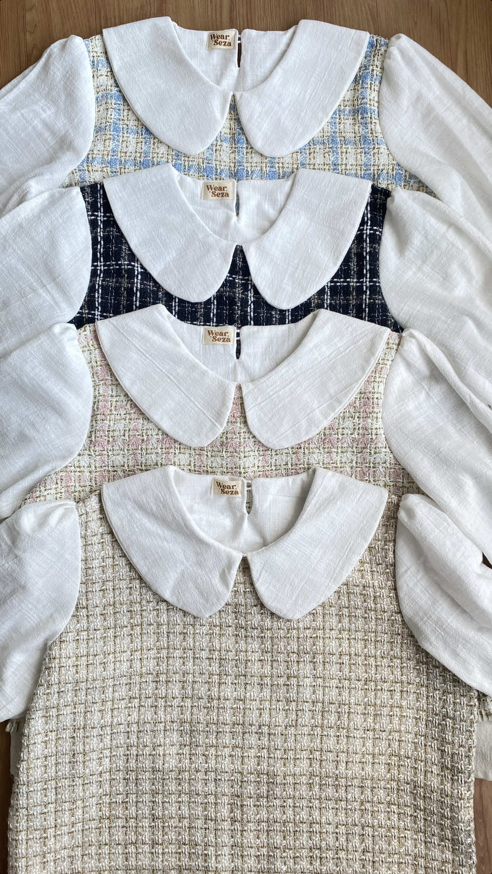 fallin’ love with this cute tweedy blouse! very demure, very cutesy 😋💗 || available on 🍊 #fyppppppppppppppppppppppp #outfitideas #recommendations #shopeehaul #foryoupage 