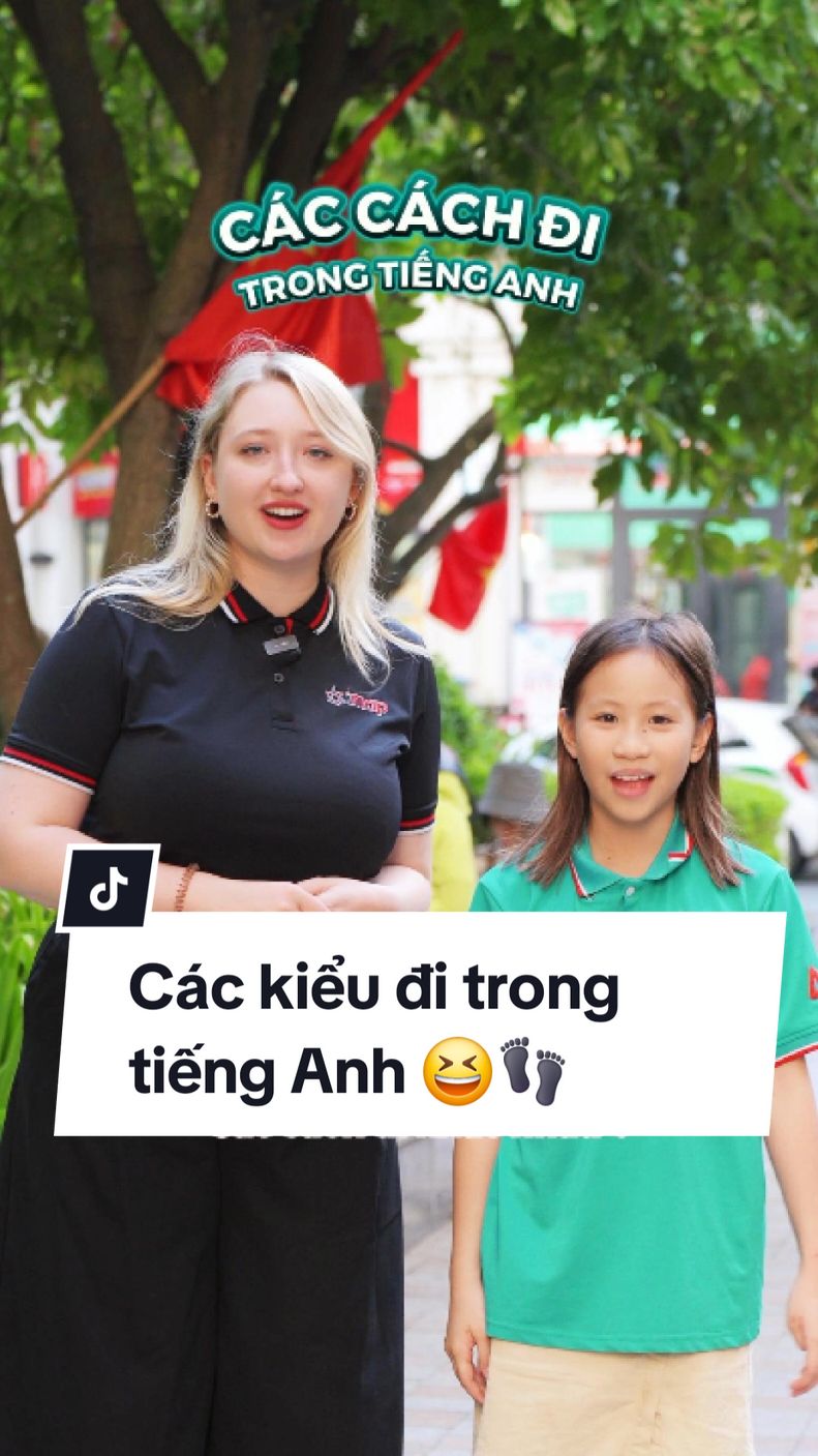 Đố các con biết các kiểu đi trong tiếng Anh đó #englishforkids #englishvocabulary #LearnOnTikTok #mshoajunior #trending 