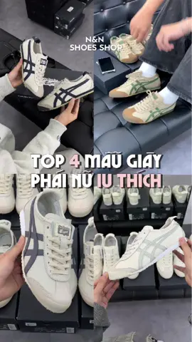 TOP 4 mẫu giày được YÊU THÍCH nhất trong lòng PHÁI NỮ 💋 #nnshoesshop #onitsukatiger #shoes #mexico66 