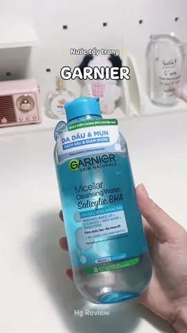 Nước tẩy trang cho da dầu mụn Garnier ✨💦 #xuhuong #xuhuongtiktok #trend #trending #viral #thinhhanh #review #hgreview #beauty #skincare #skincareroutine #skincaretips #nuoctaytrang #nuoctaytrangsachsau #nuoctaytranggarnier #nuoctaytrangdadaumun #garnier #taytranggarnier 