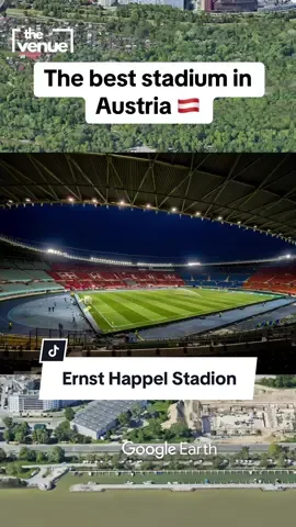 Would you experience a match at the Ernst Happel Stadion? #ernsthappelstadion #vienna #wien #austria #österreich🇦🇹 #stadium #stadion #googleearth #football #thevenue 