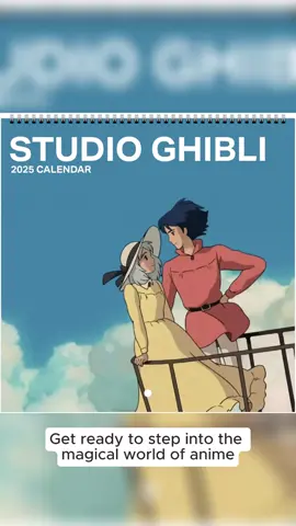 Howl’s Moving Castle 2025 Calendar | Ghibli Calendar #meme #trendy #animetiktok #ghibli 