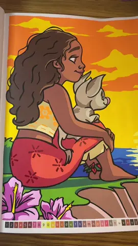 🧡 Moana 📚 Vaiana 🌈 Page 2 ✍️ Grasp, Posca 1M ✨ @Alexandre Karam  #coloriagemysteredisney #acrylicpainting #vaiana #moana #coloring #grasp #disney #arttherapy 