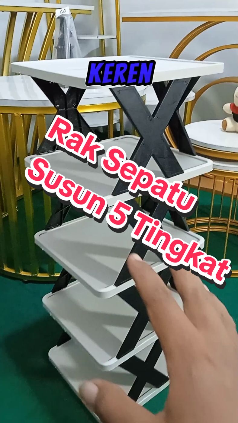 rekomendasi rak sepatu susun 5 tingkat zig zag #raksepatu #raksepatukeren #raksusunportable #raksusun 