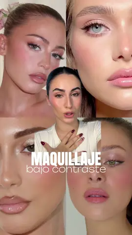 Maquillaje bajo contraste💗✨ #makeup #makeuptutorial #tutorialmakeup #lowcontrast #contrastebajo #greenscreen #contrastmakeup #contrasteenelmaquillaje #contrastealto #hackdemaquillaje #bajocontraste 
