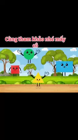 Cùng học hình vuông tròn tam giác thôi nào???#giaovienmamnon #xuhuong #canva 