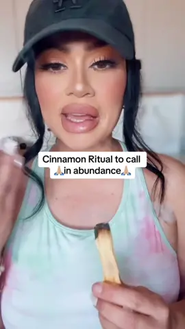 Abundance ritual. You can still do this the first week of the month to clear out any negative energy and call in abundbace 🫶🏼💚 #cinnamonritual #abundancemanifestation 