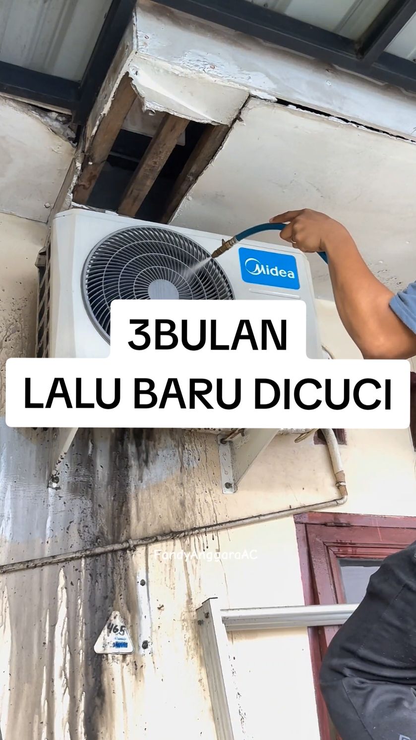 Bagian 64 | Cuci AC Midea Baru 3 bulan Uda sekotor ini 😭😭 cuci AC sendiri service AC servis AC  #actiktok #carapasangac #rekomendasiac #servisac #trendtiktok #serviceac #4u #airconditioner #fandyanggara #capcut #fyp #fypシ゚viral 