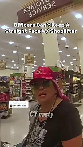 Replying to @Cartier Antoinette The lady goes by TY Nasty as she tells police. Supposedly she was gonna pay for her groceries with Apple Pay but her phone died. Once police get her phone charged she still wasn’t able to pay. #bodycamera #fypツ #copcam #shoplifter 