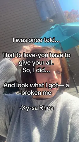 #Love #giveyourall #broken #brokenme #LifeAdvice #relationships #creatorsearchinsights 