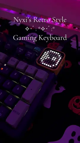 Get yours at:  https://nyxigame.com/products/wireless-mechanical-keyboard-nyxi-striker 💜 #nyxi #nyxikeyboard #mechanicalkeyboard #keyboardasmr #mechanicalkeyboardasmr #gamecube #retrogaming #retrokeyboard #ledkeyboard #desksetups 