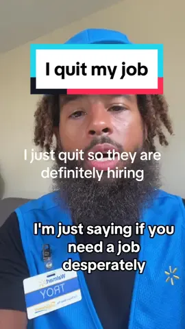 “I quit my job at Walmart… 😮 Sometimes you just know when it’s time to move on! Excited (and a little nervous) for what’s next!  #quitmyjob #worklife #money #costoflivingcrisis 