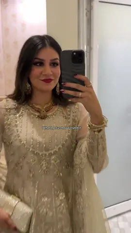 What i got vs how i styled it. 🤍🇵🇰🤍 @MARIA.B.  #mariab #MariaBoutfit #desioutfit #whiteoutfit #beigeoutfit #travel #islamabad #pakistanwedding #weddingoutfit #pakistanistreetstyle #pakistanstyle #pakistanfashion #desifashion 
