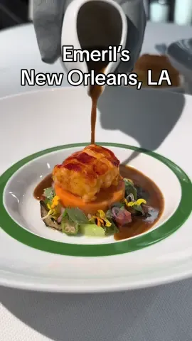 Fanciest Gumbo in New Orleans is the Lobster Gumbo at Emeril’s Restaurant #eating #gumbo #neworleansfood #emerils #highspeeddining 