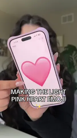 everyone who texts me IS GOING TO BE SICK OF ME AND THIS EMOJI MAKER THING✨ i just wish i could use for all apps😭✨ BUT ONE STEP CLOSER TO MY LIGHT PINK HEART EMOJI💌✨🎀🌸🩷 #iphone16promax #newiphone #apple 