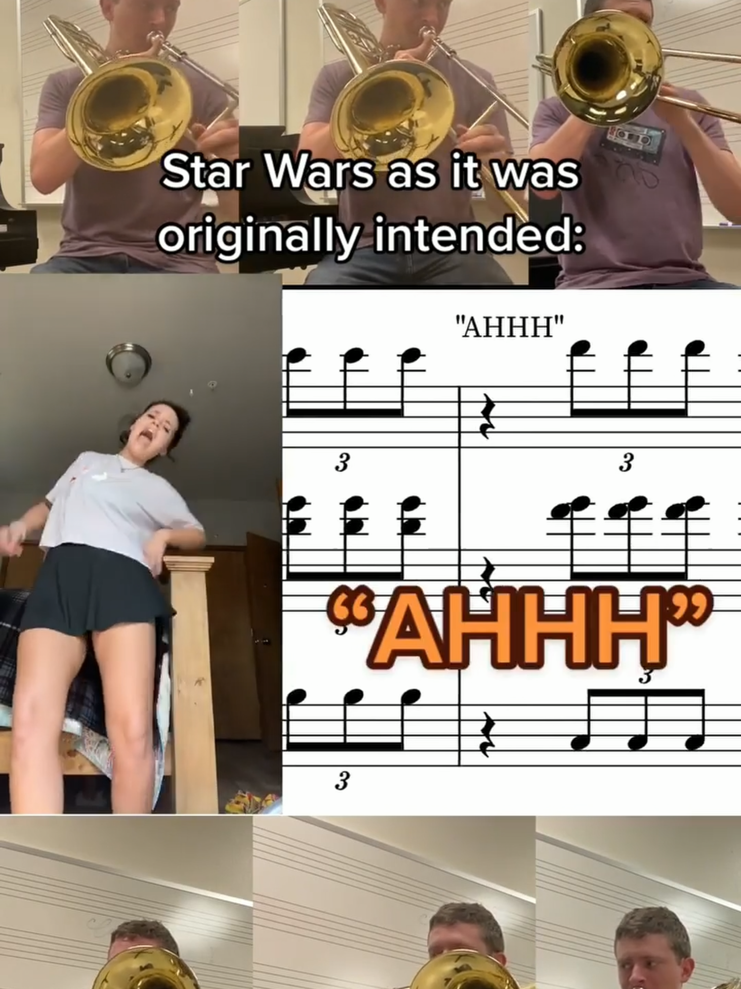 more brain rot soon. don't fret. #bandkids #music #trombone