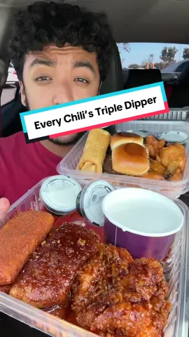 Chili’s Triple Dipper Mukbang #foodietiktok #chilis #mukbangeatingshow #chilismukbang #tripledipper #fastfood #mukbangvideo @Prego @Chili’s Grill & Bar 