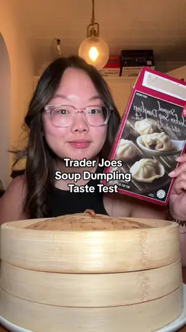 Trying the Trader Joes chicken soup dumplings for the first time!! Tbh I don’t get the hype lol they’re not very good🫣 #traderjoes #tastetest #nyclife 