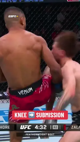 THREE STRAIGHT SUBMISSIONS FOR YOUSSEF ZALAL 🔒 #UFCEdmonton #UFC #MMA #combatsports #submission #knee 