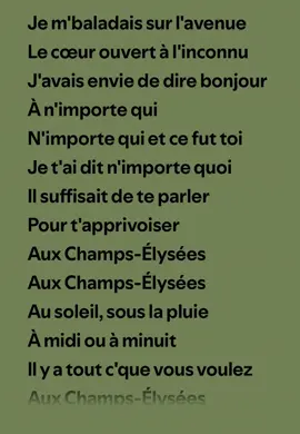 🎶« Je m’baladais sur l’avenue »🎶.                       #fyp #pourtoi #song #champselysees 