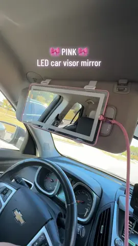 And did i mention its pink! #pink #ledmirror #carvisormirror #tiktokshopcybermonday #tiktokblackfriday #tiktokshopblackfriday #tiktokshopholidayhaul #giftforher #giftideas 