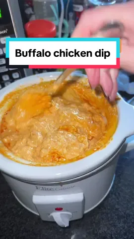 It doesn’t get much better and easier than this! #buffalochickendip #appetizer #Recipe 