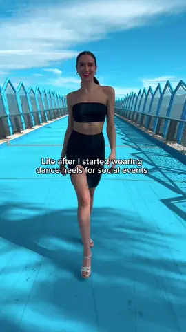 Who knew life could feel this good? 💃✨ #salsaheels #latinheels #tanheels #danceshoes #latindanceshoes #vivazdance #vivaz #sydneydanceshoes #leather #footwear