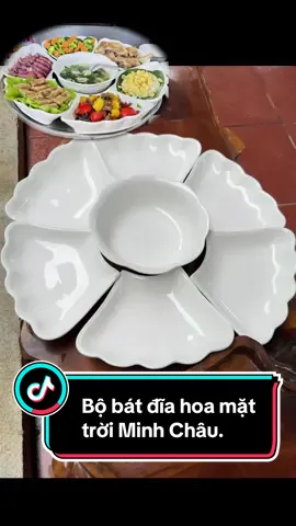 Bộ bát đĩa hoa mặt trời Minh Châu #bobatdiahoamattroi #xuhuong2024 