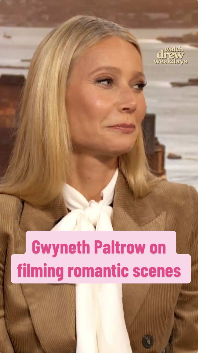 Gwyneth Paltrow shares how she *really* feels about filming romantic scenes 😘 #gwynethpaltrow #movie #movies #film #tv #actress 
