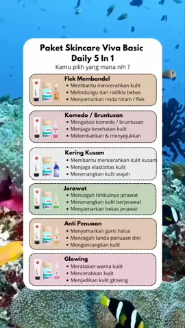 skincare viva basic 5 in 1, kalian pilih yang mana?  #skincare #skincaretips #promoguncang1111 