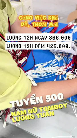 Nhận 500 nam nữ Lương tuần mọi người ơi #hoalabor #vieclam #tuyendung #laodong #binhduong 