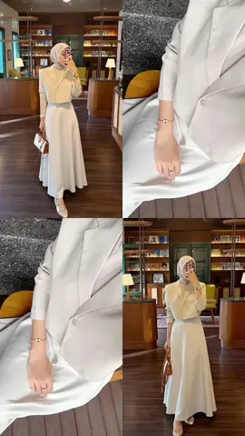 outfit simpel bikin looks mewah dan elegan ✨🦋🌷💌 #blazer #skirt #OOTD #outfit #outfitinspo #ootdhijab 